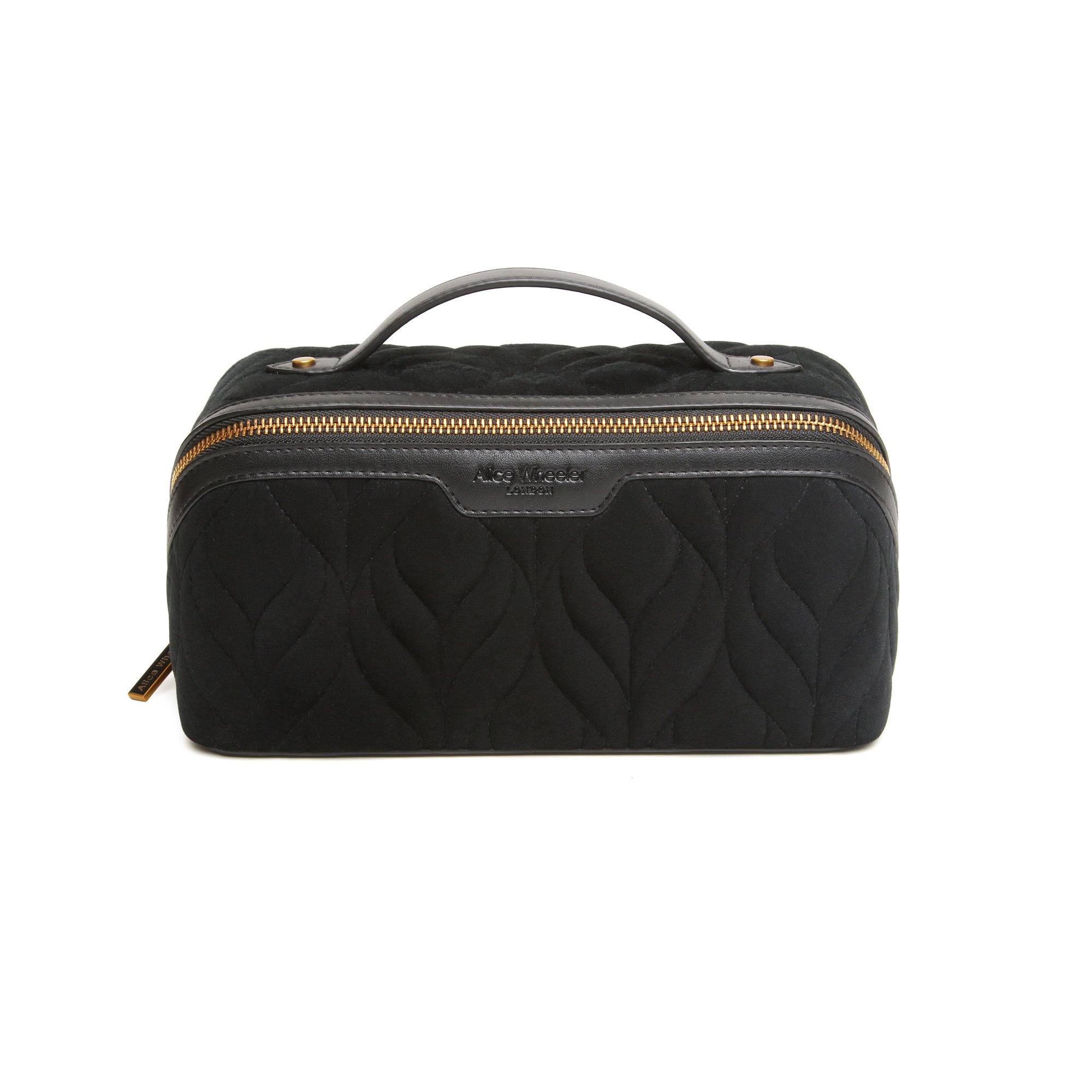 Velvet Train Case In Black
