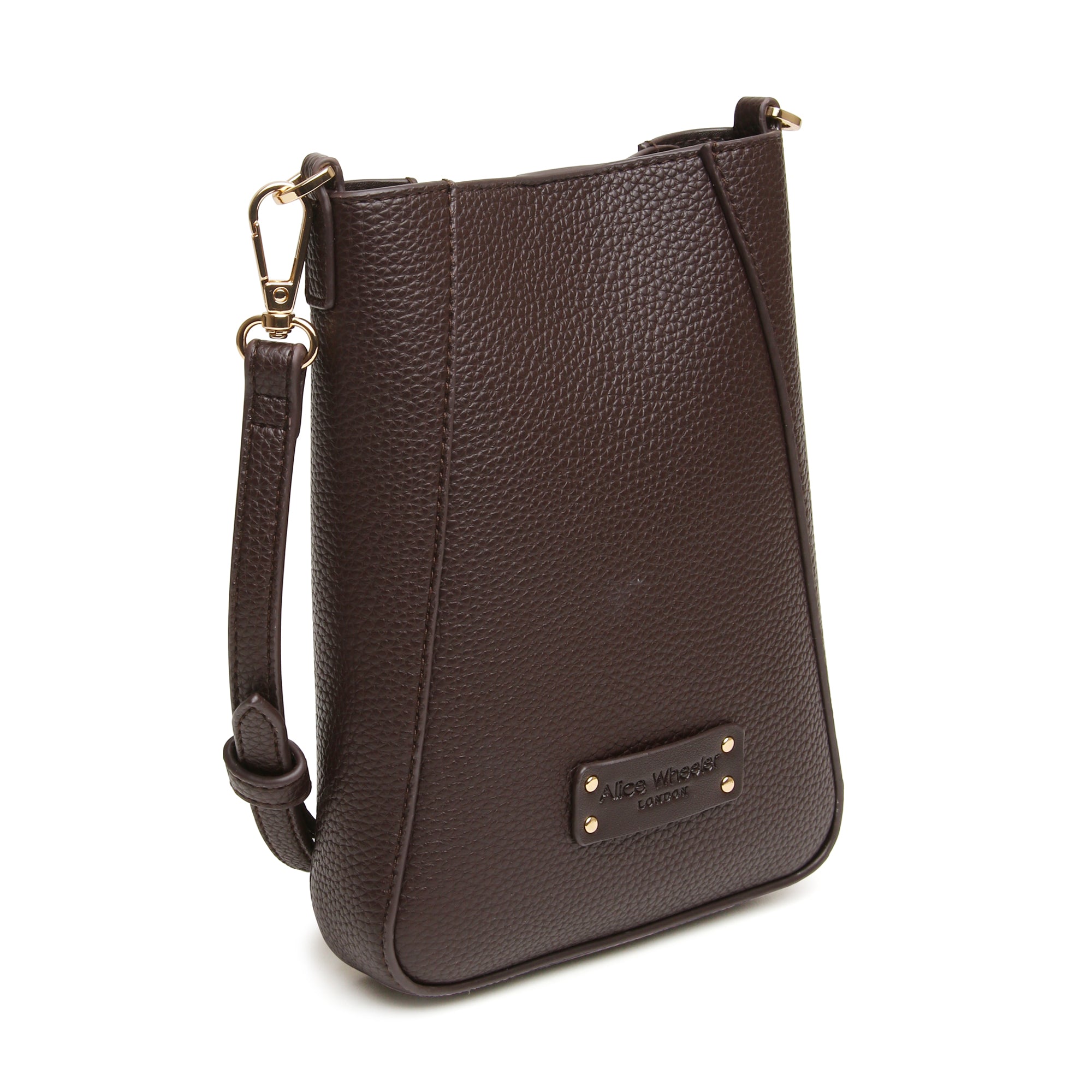 Kensington Phone Crossbody Bag In Chocolate