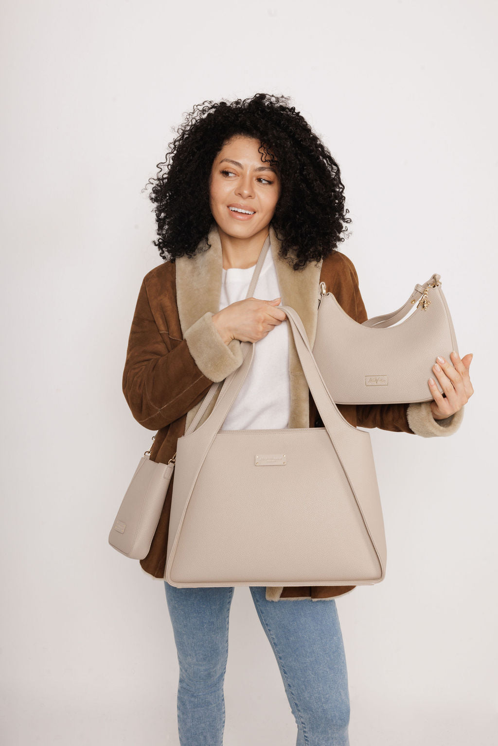 Kensington Tote Bag In Stone