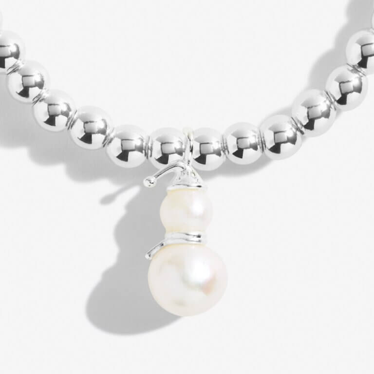 A Little | Snowman | Silver | Bracelet | 15.5cm Stretch