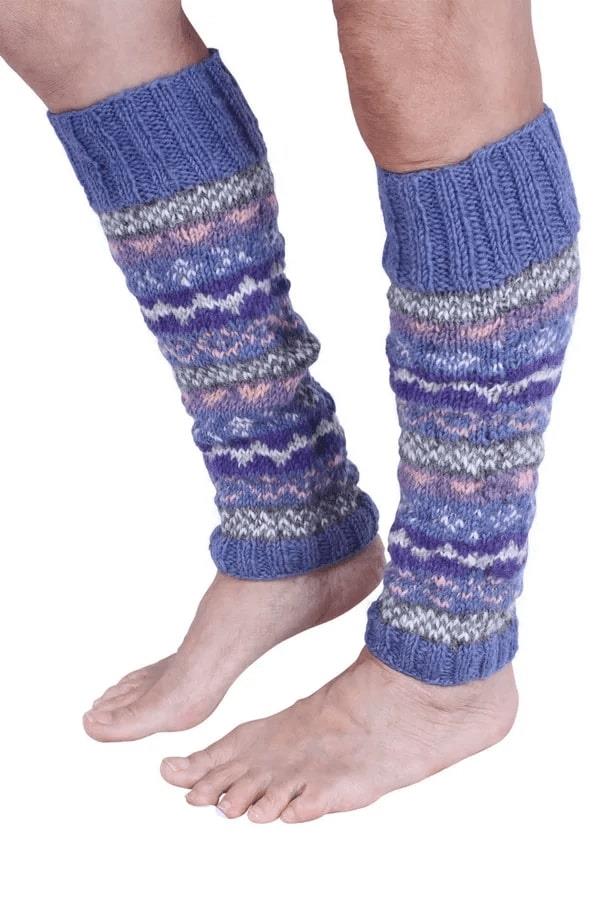 Classic Fairisle Legwarmer Jacaranda