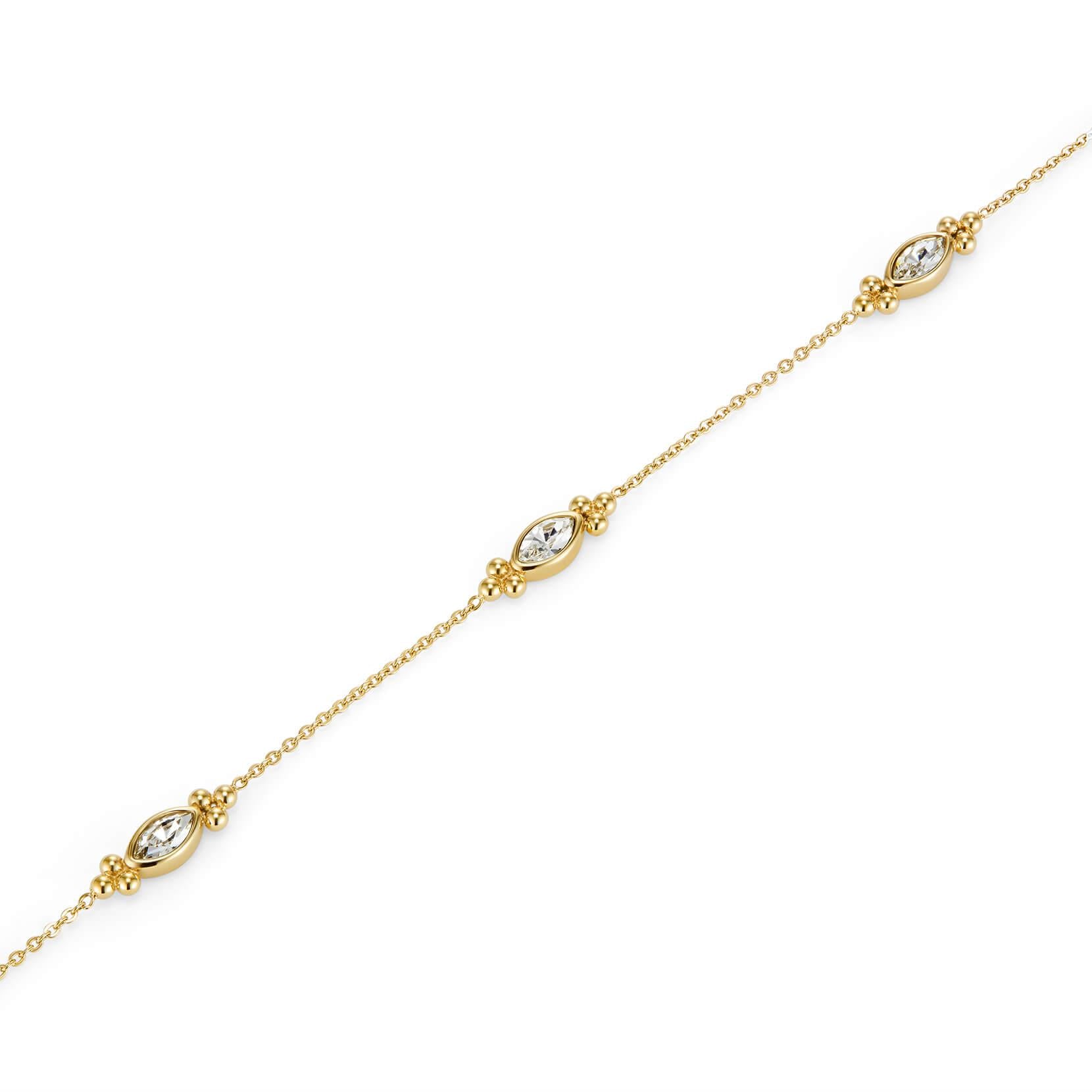 Classic Dainty Gold Plated Ladies Bracelet