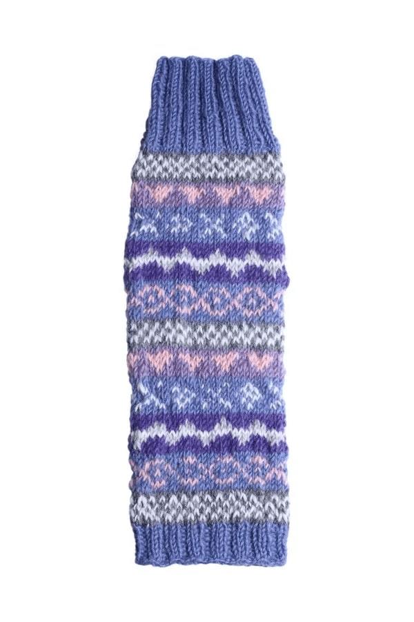 Classic Fairisle Legwarmer Jacaranda