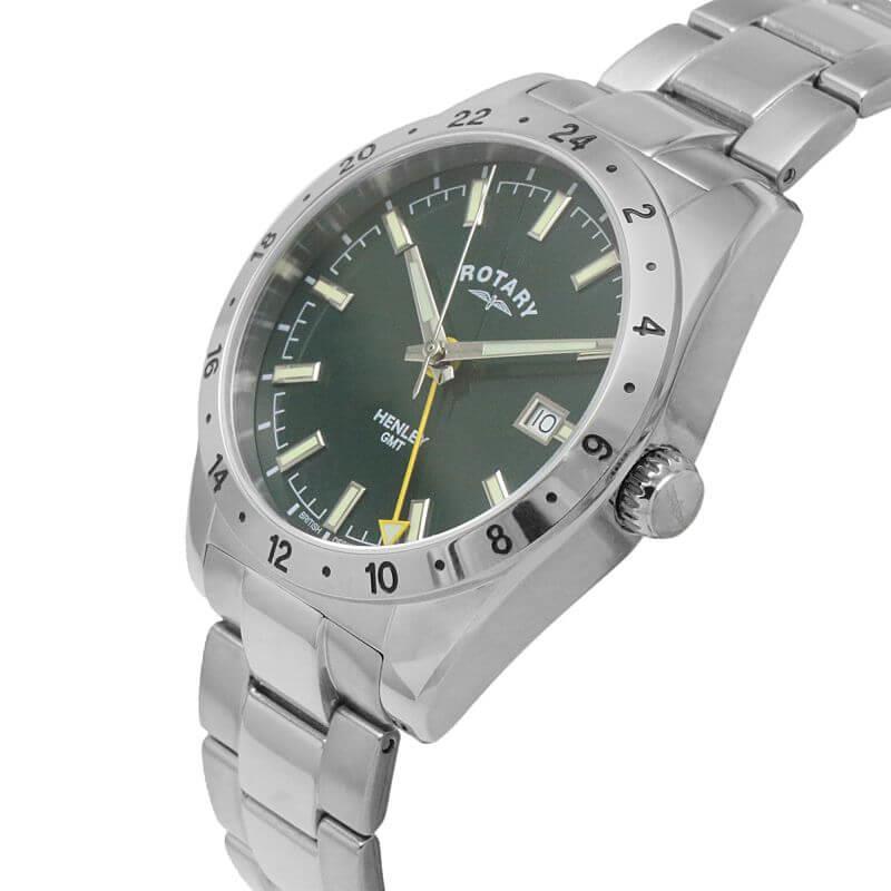 Henley GMT Swiss Movement Green Dial Gents Watch