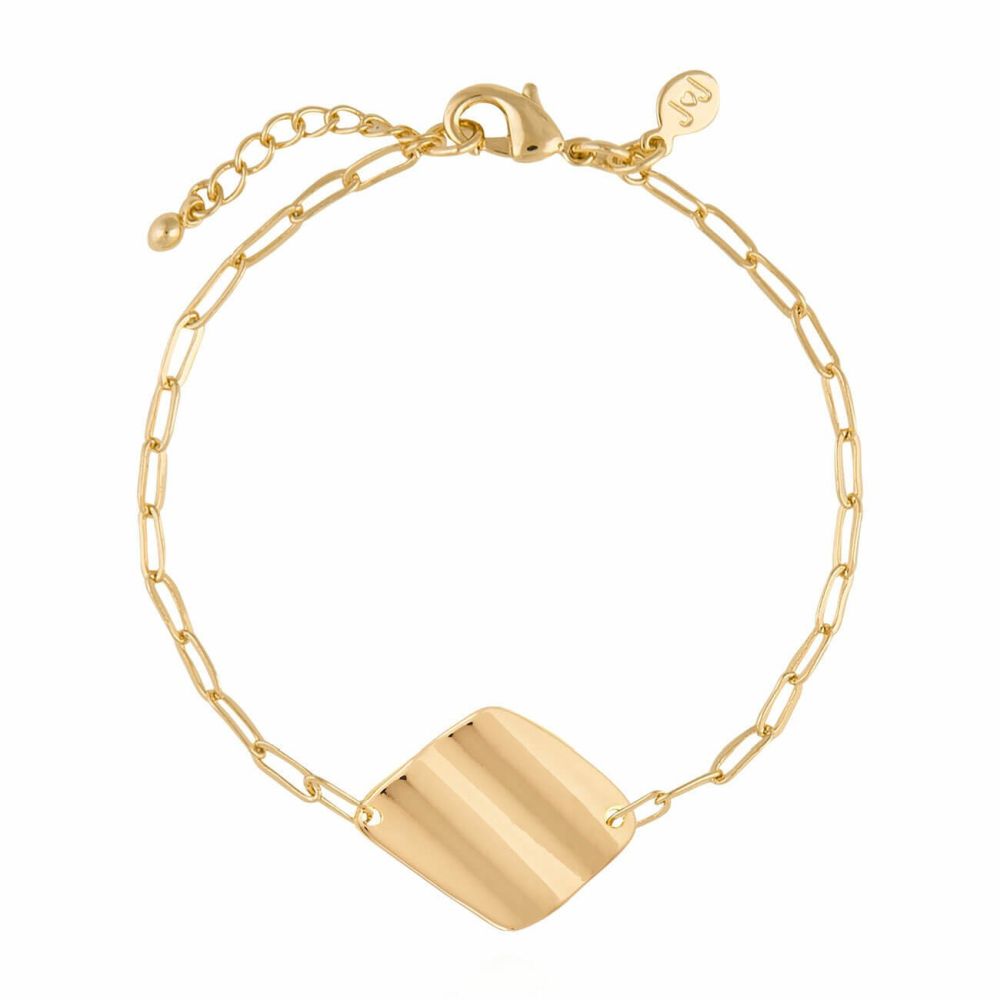 Amara | Gold Ripple | Gold | Bracelet | 18cm + 3cm Extender