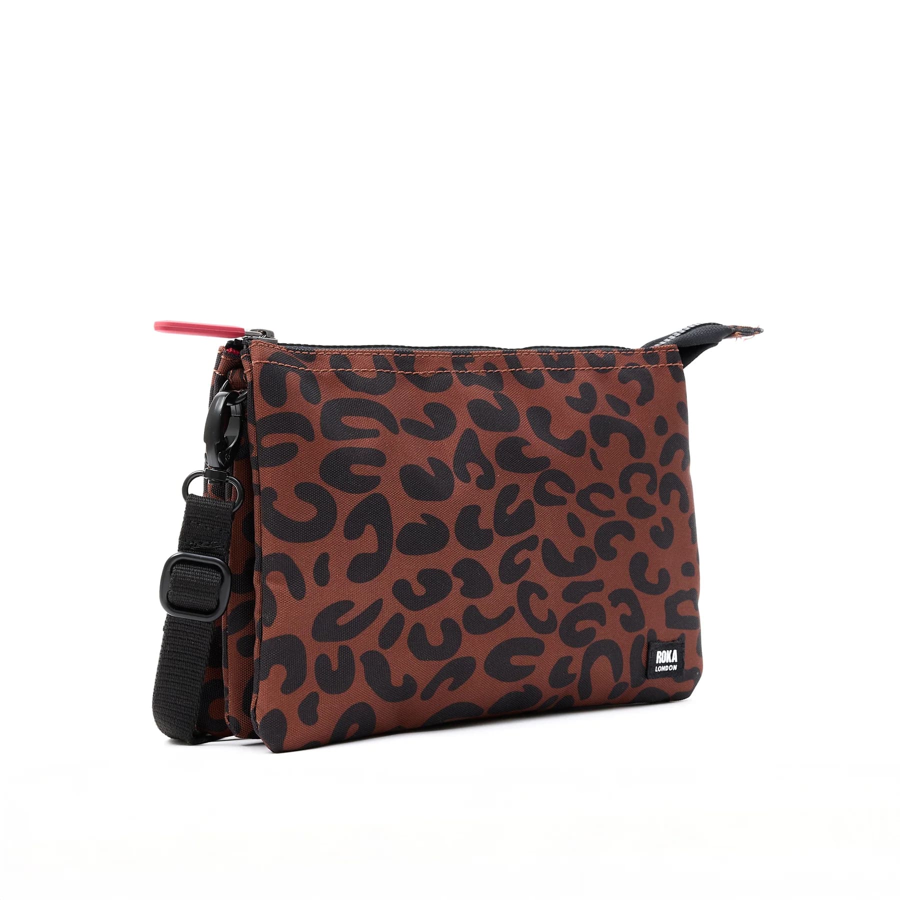 Carnaby Crossbody Leopard Print Recycled Canvas XL Bag