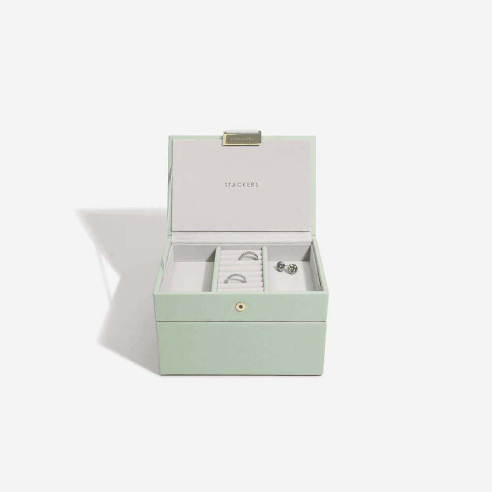 Sage Green Micro Stackers Set Of 2