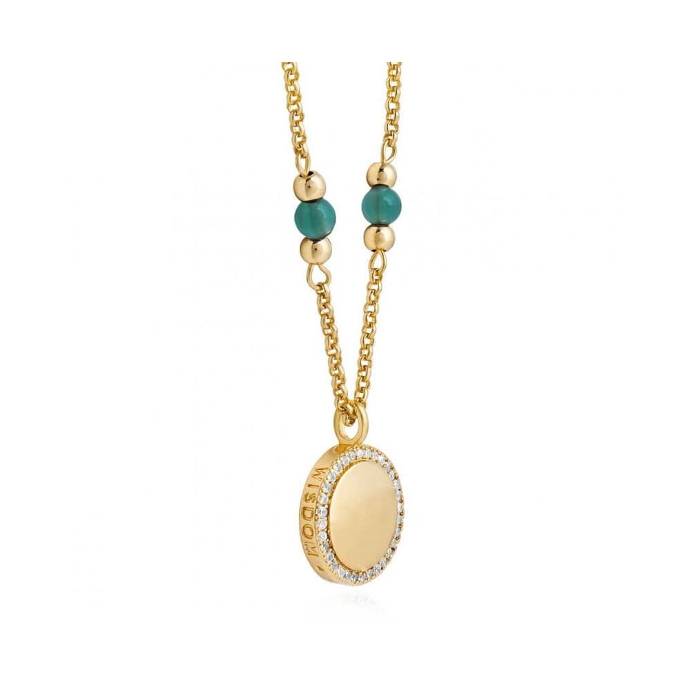 Wellness Gems | Gold | Aventurine Necklace | 45cm With 5cm Extender