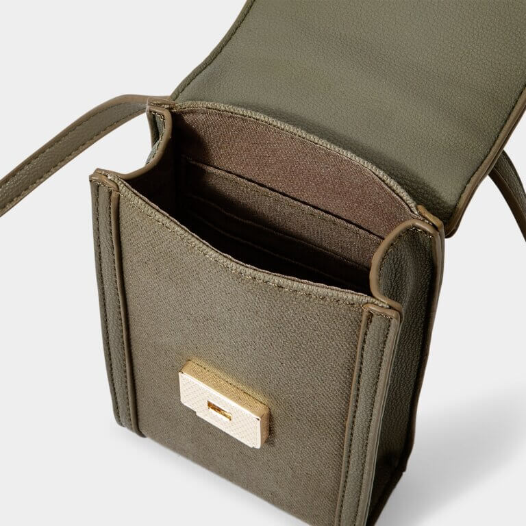 Amalfi Canvas Cell Bag Khaki