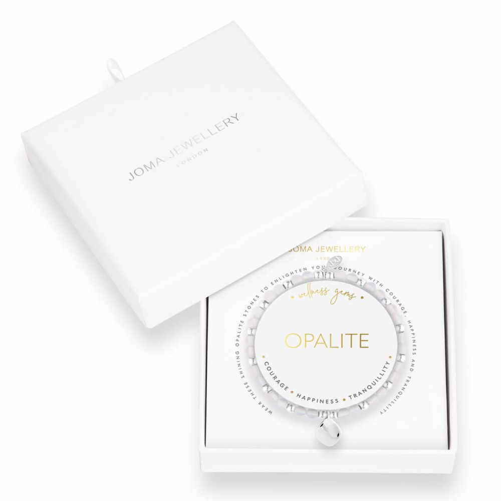 Wellness Gems | Silver | Opalite Bracelet | 17.5cm Stretch
