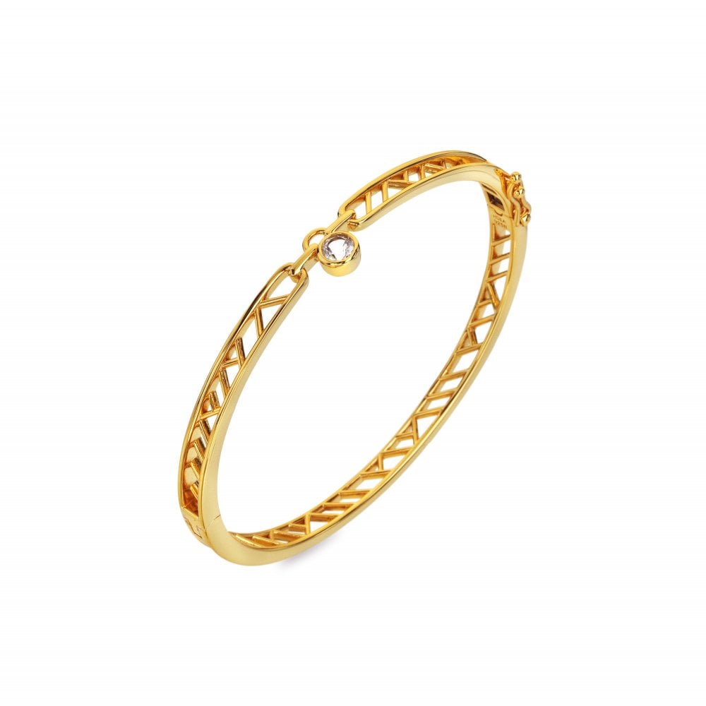 18ct Gold Plated Revolve Bangle