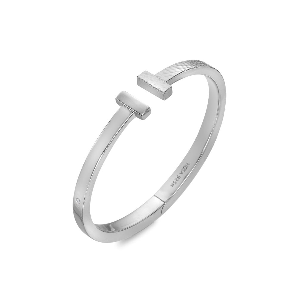 Hammered T-Bar Bangle