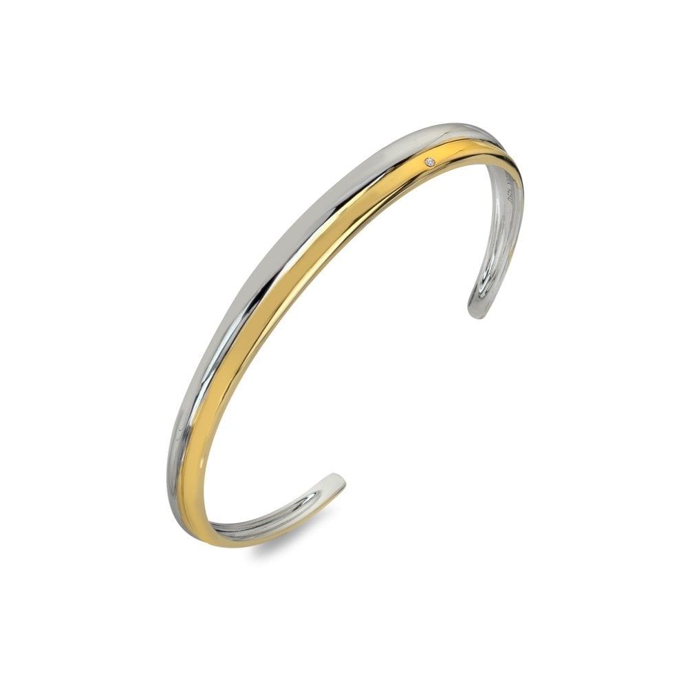 Droplet Two Tone Bangle