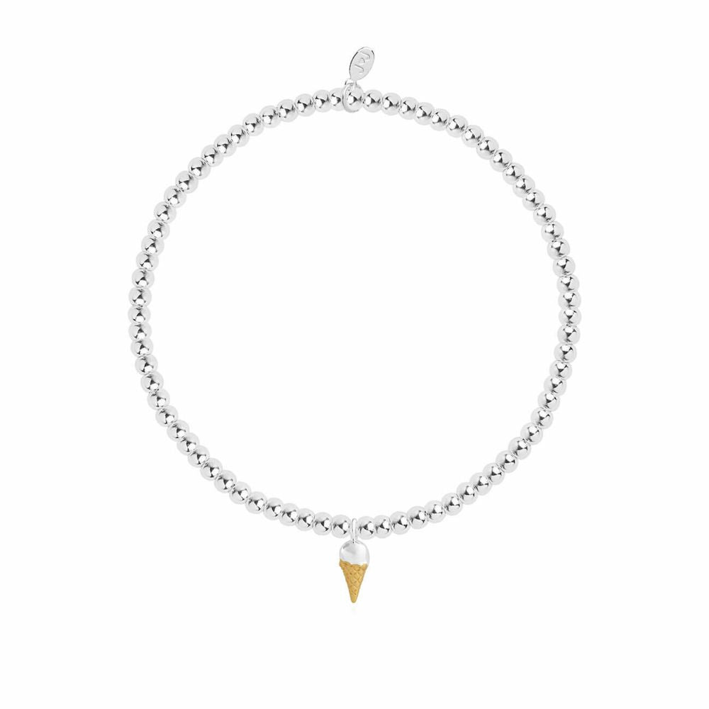 A Little | Gelato | Silver And Gold | Bracelet | 17.5cm Stretch (Italian)
