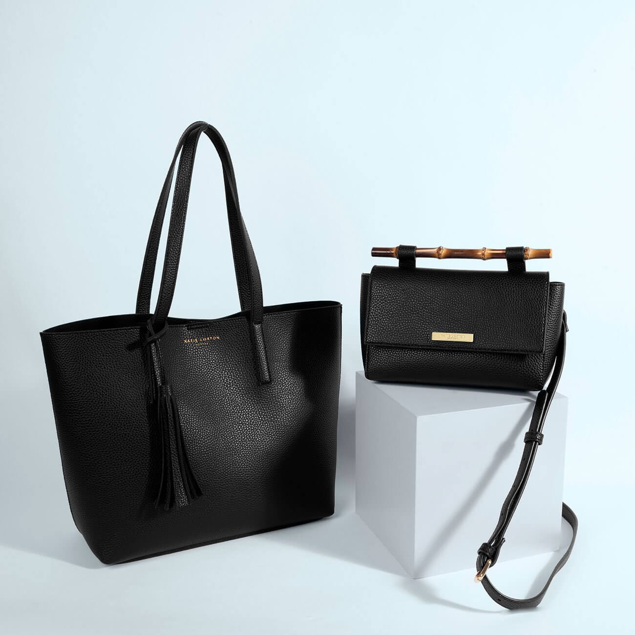 Tavi Tassel Tote Bag | Black