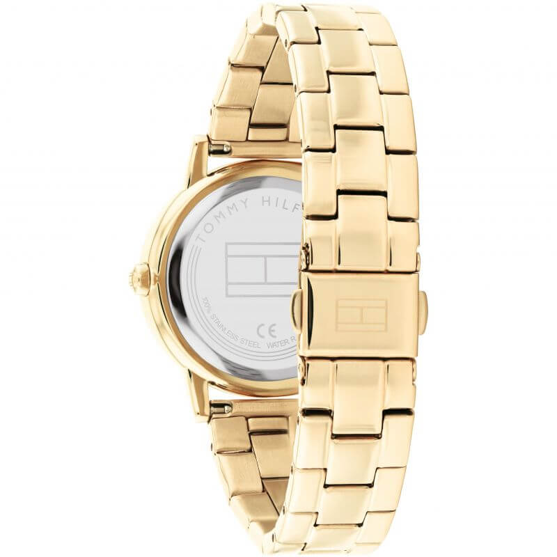 Maya Classic Ionic Thin Gold 2 Steel With Crystal Ladies Watch