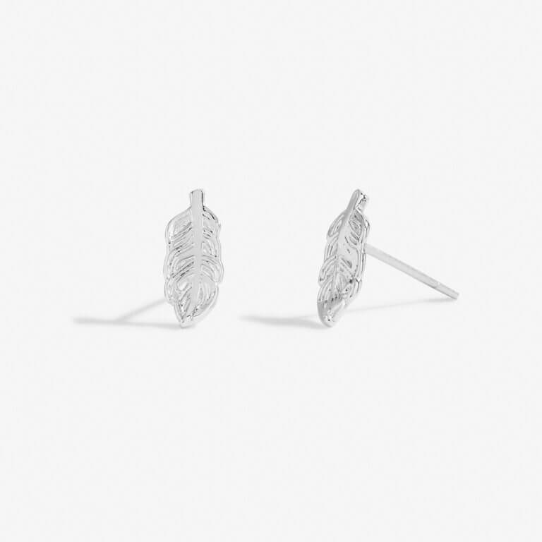 Florence Feathers | Feather Studs | Silver Rose Gold And Gold | Set Of 3 Earrings