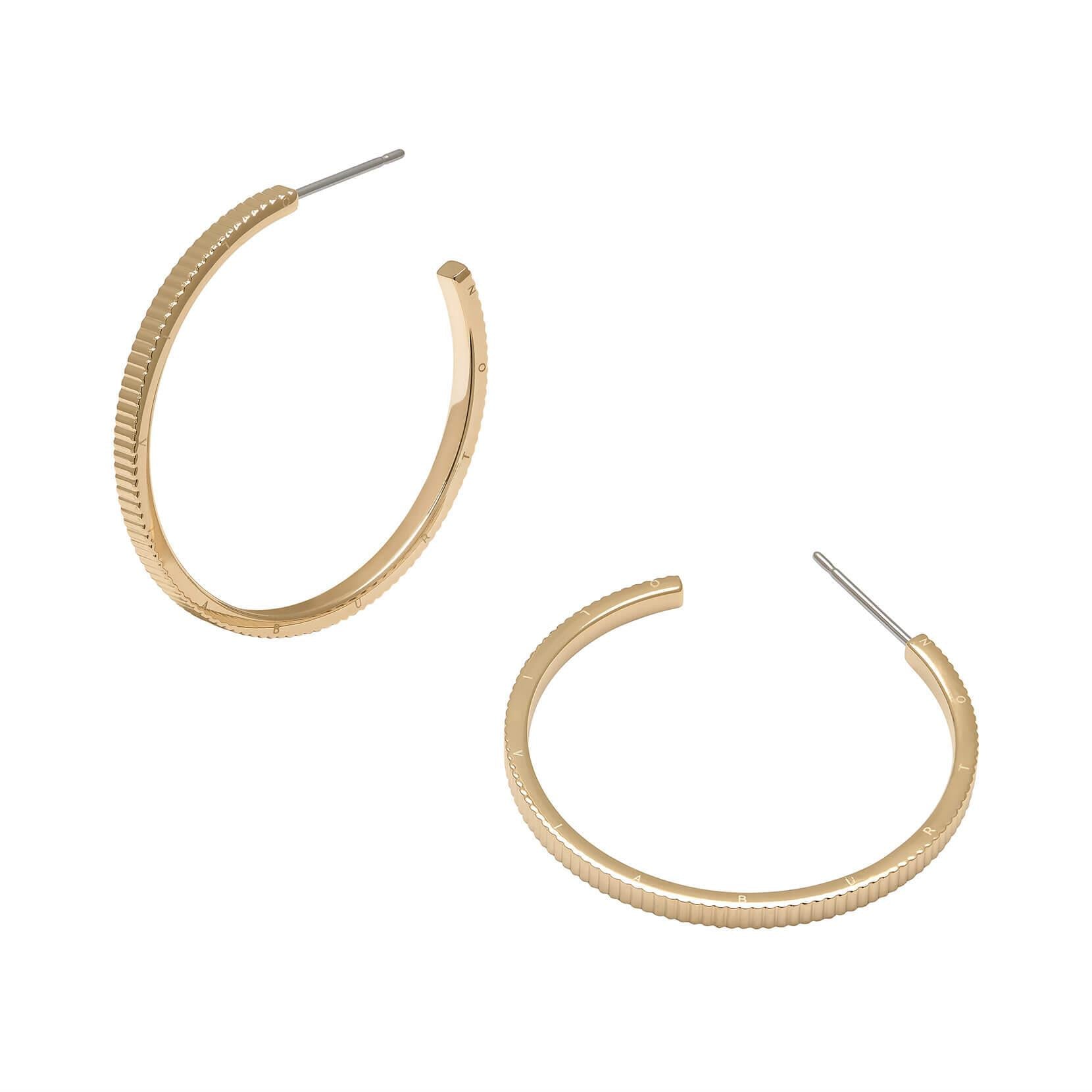 GP Classic Linear Detail Hoop Earrings