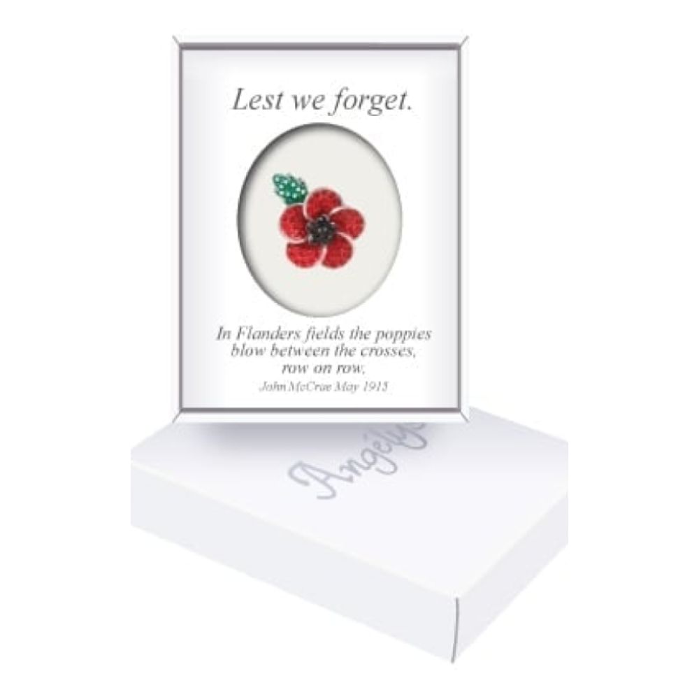 Poppy Brooch With 5 Petals 20mm