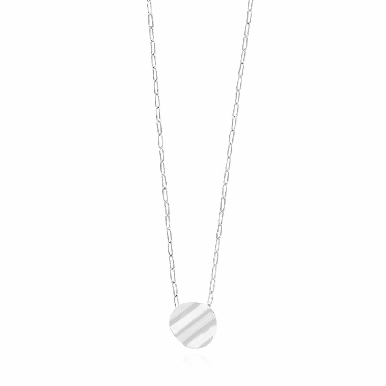 Amara | Silver Ripple | Necklace | 46cm + 5cm Extender