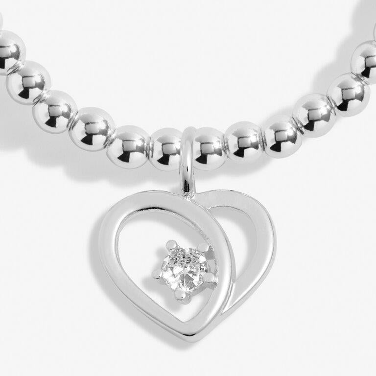 Christmas A Little 'Merry Christmas Lovely Daughter' Silver Plated Bracelet