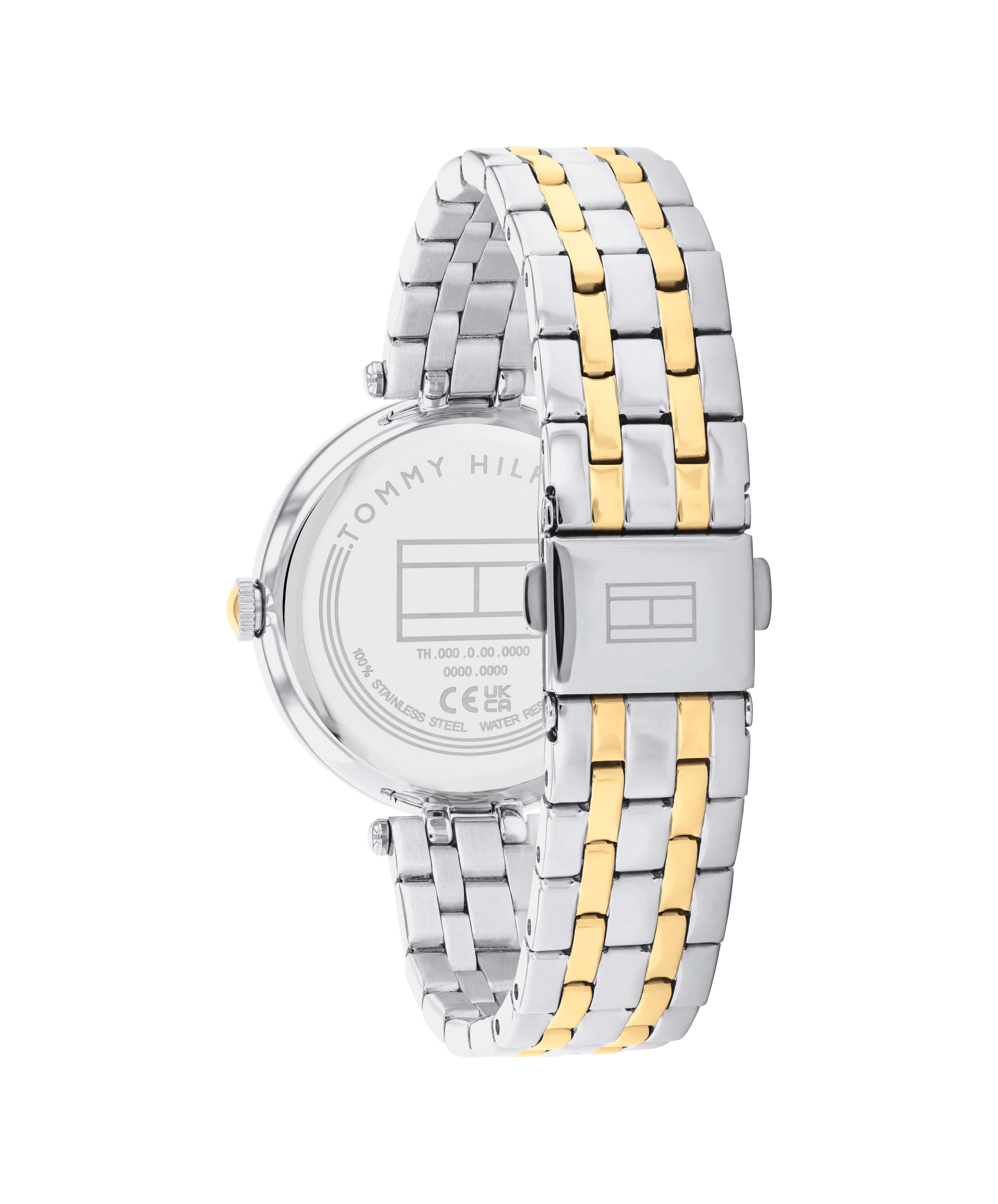 Women's Natalie Silver Crystal Dial & TwoTone Bracelet Watch