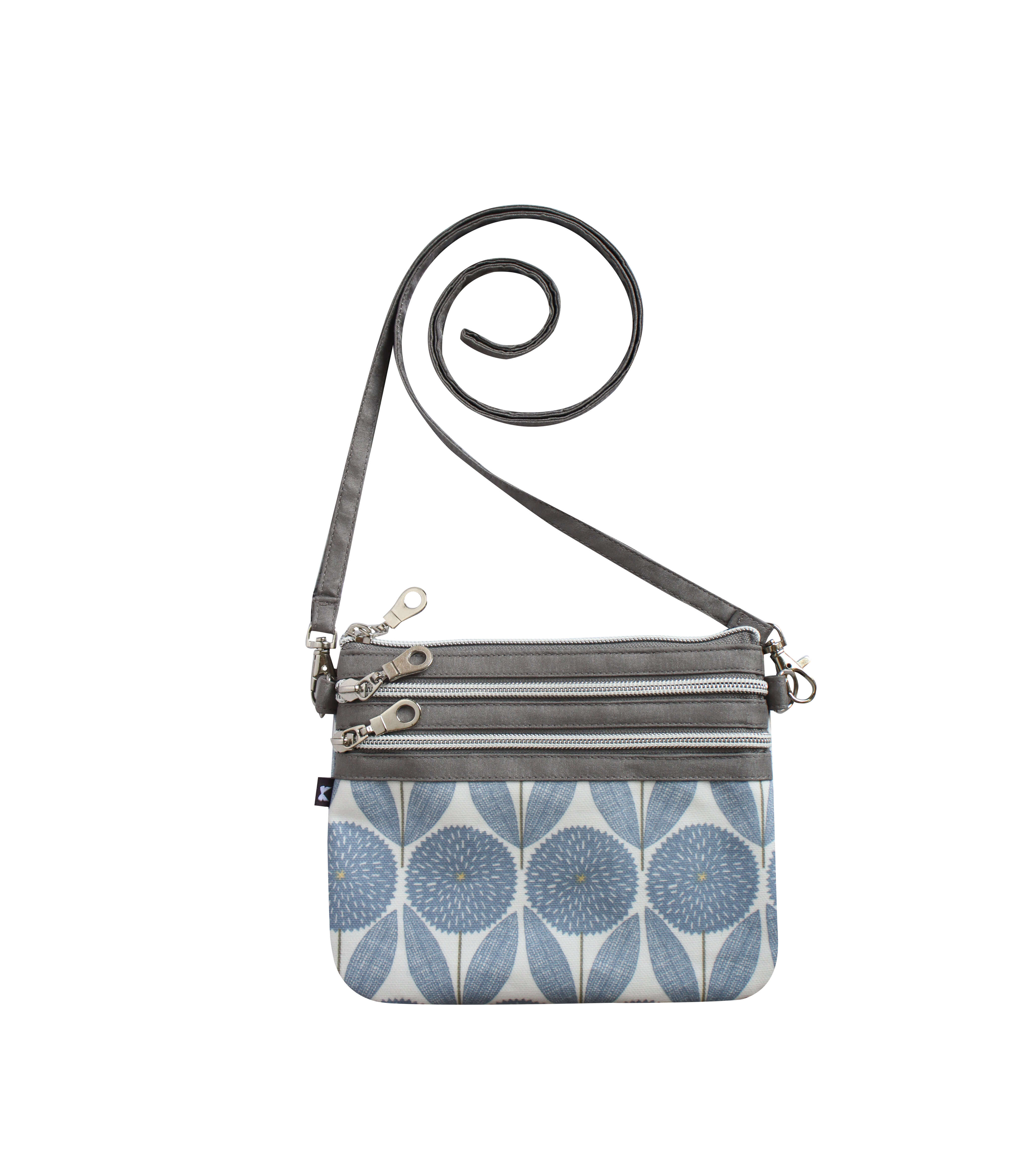 Earth Squared Cornflower Blue Oil Cloth Zip Pouch Edmonds