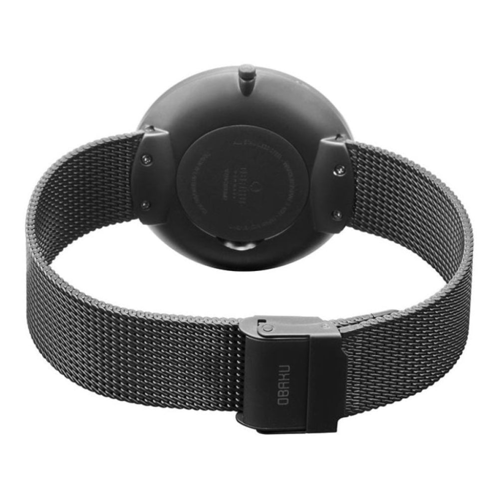 HASSEL - SMOKEY Gunmetal Mesh Bracelet & Case With Grey Dial Gents Watch