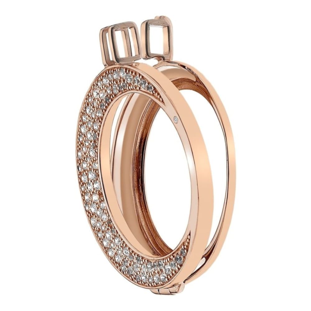 Mezzaluna Rose Gold Plated Coin Keeper - 33mm