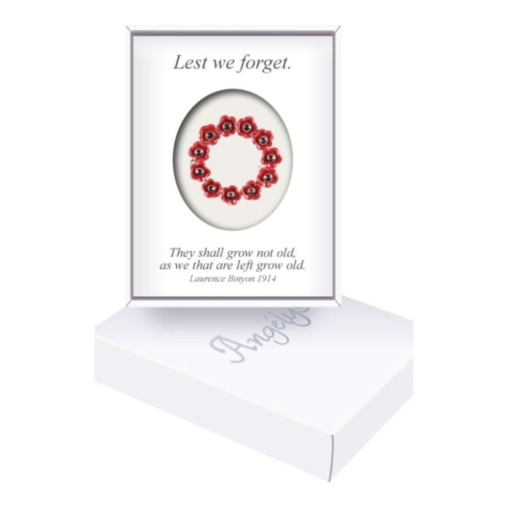Poppy Small Wreath Brooch 25mm