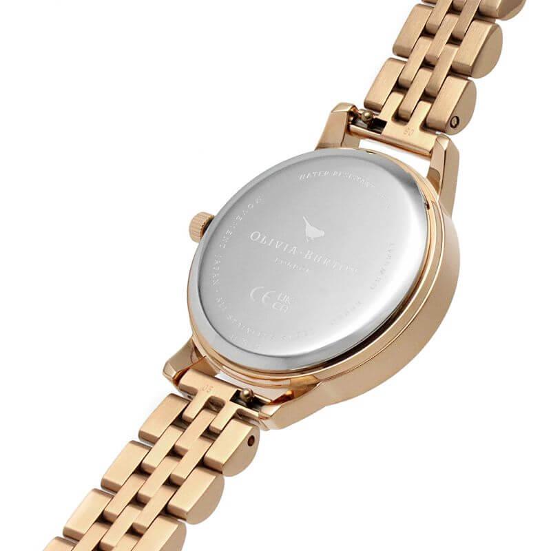 Classic Sparkle Bezel Midi Dial Mint & Rose Gold Bracelet Watch