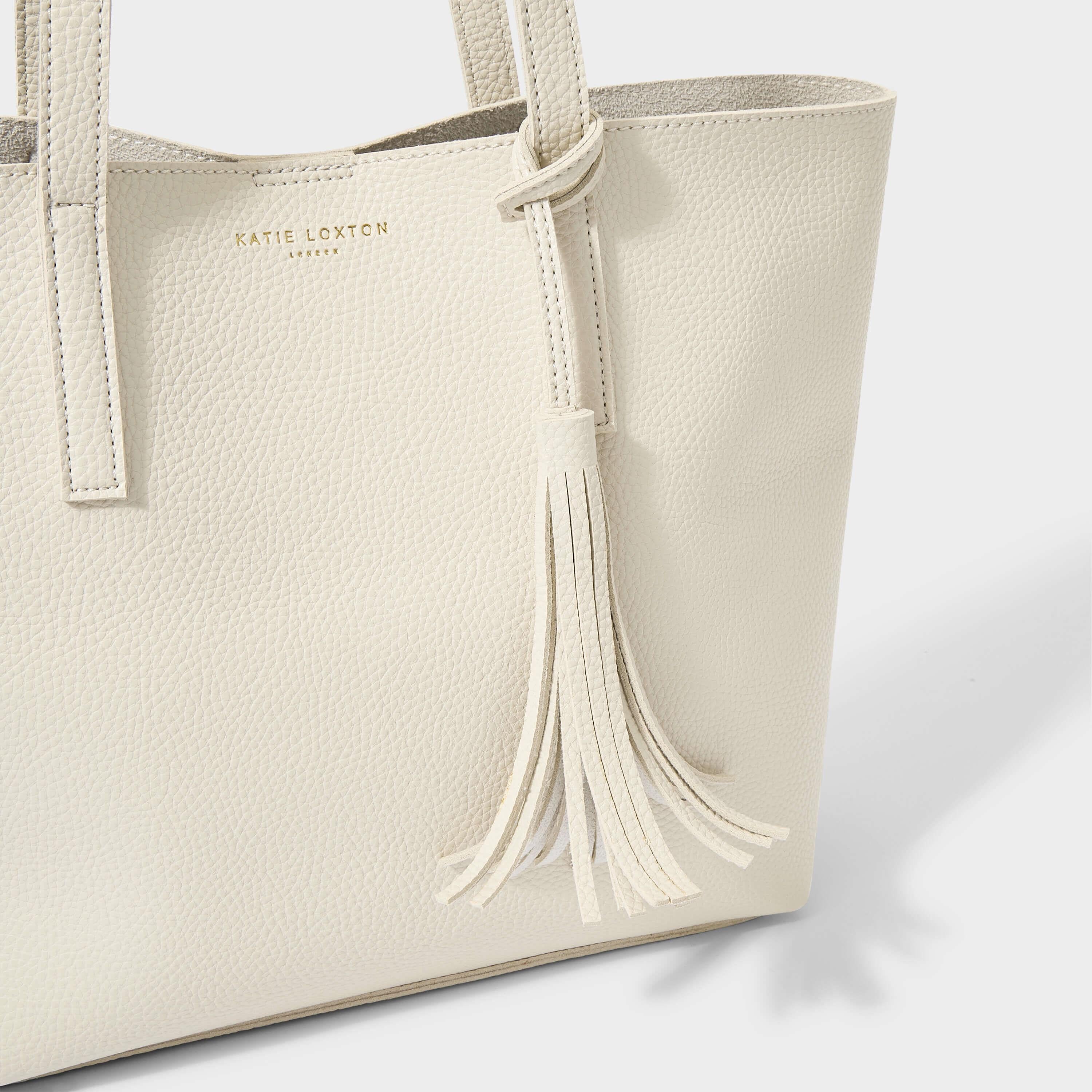 Tavi Tassel Tote | Off White | 28 X 30 X 13cm