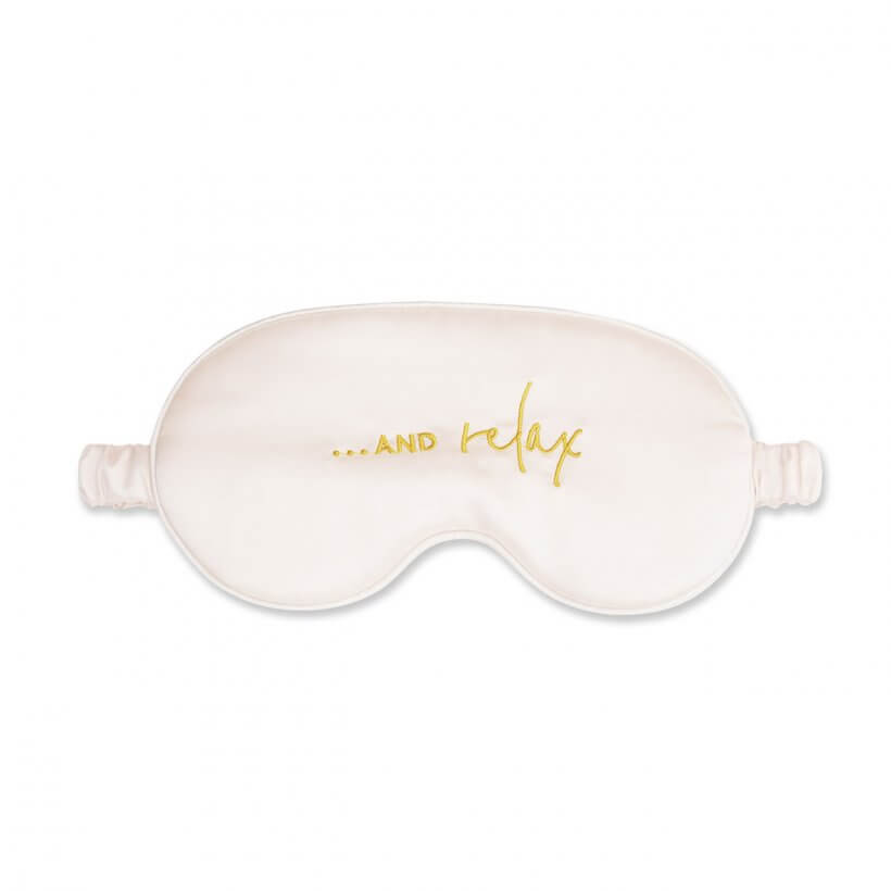 Satin Eye Mask | ��� And Relax | White