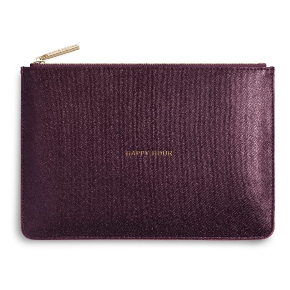 PERFECT POUCH - HAPPY HOUR - burgundy shimmer - 16x24cm