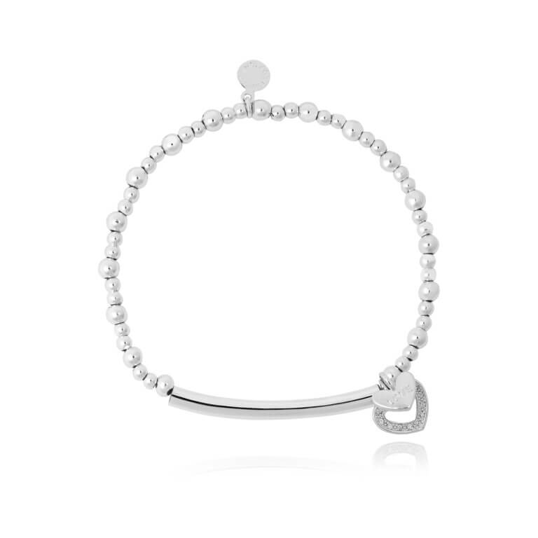 Bracelet Bar | All You Need Is Love | Silver | Bracelet | 17.5cm Stretch