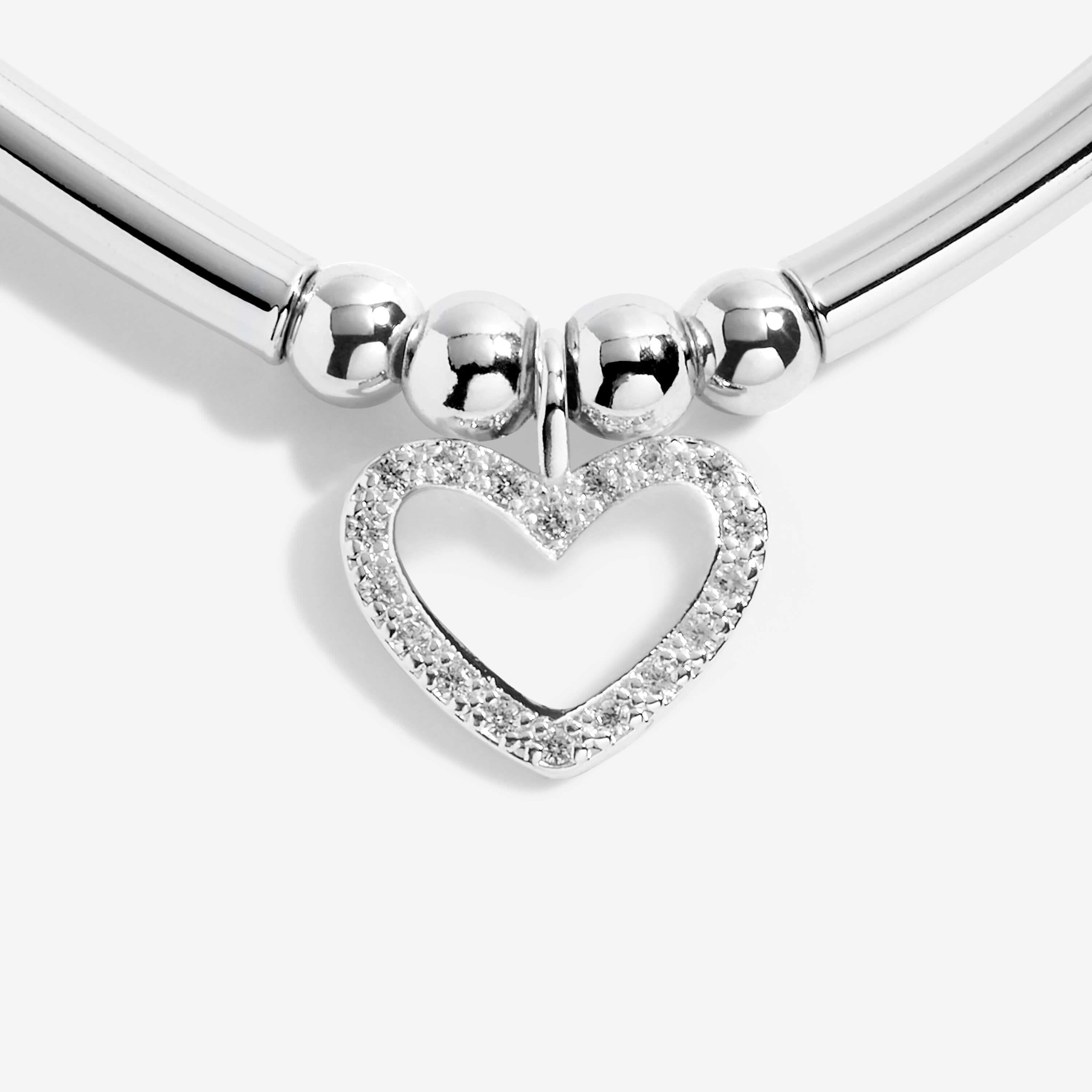 Life's A Charm | Live Love Sparkle | Silver | Charm Bracelet | 17.5cm Stretch