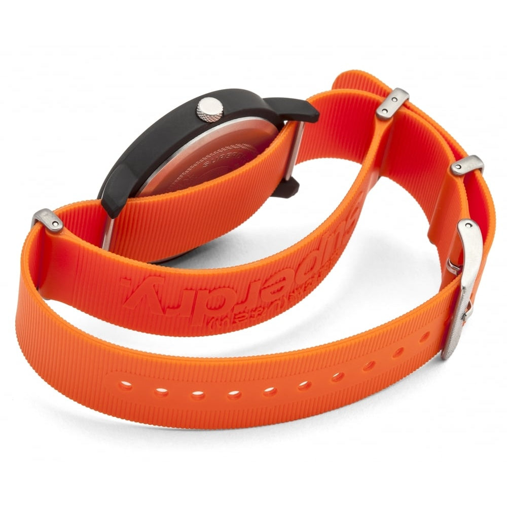Campus Nato' Orange Silicone Strap Watch With White Dial