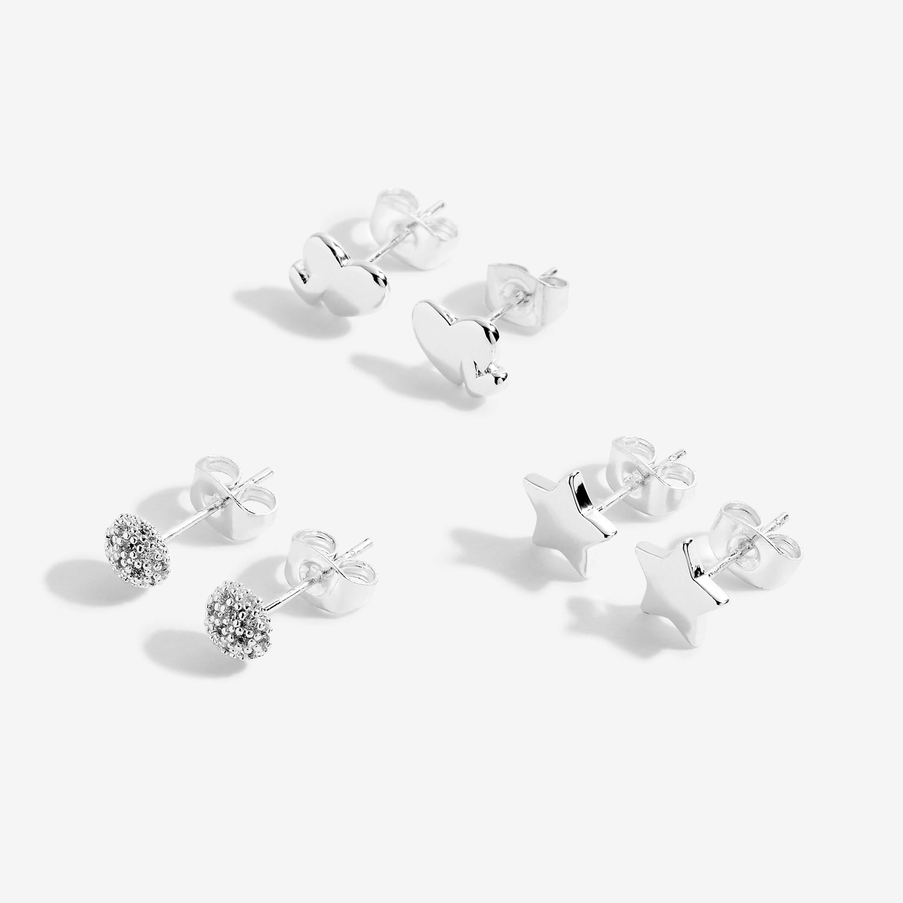 Occasion Earring Box | Lovely Mummy | Silver | Earrings | Set Of 3 Earrings