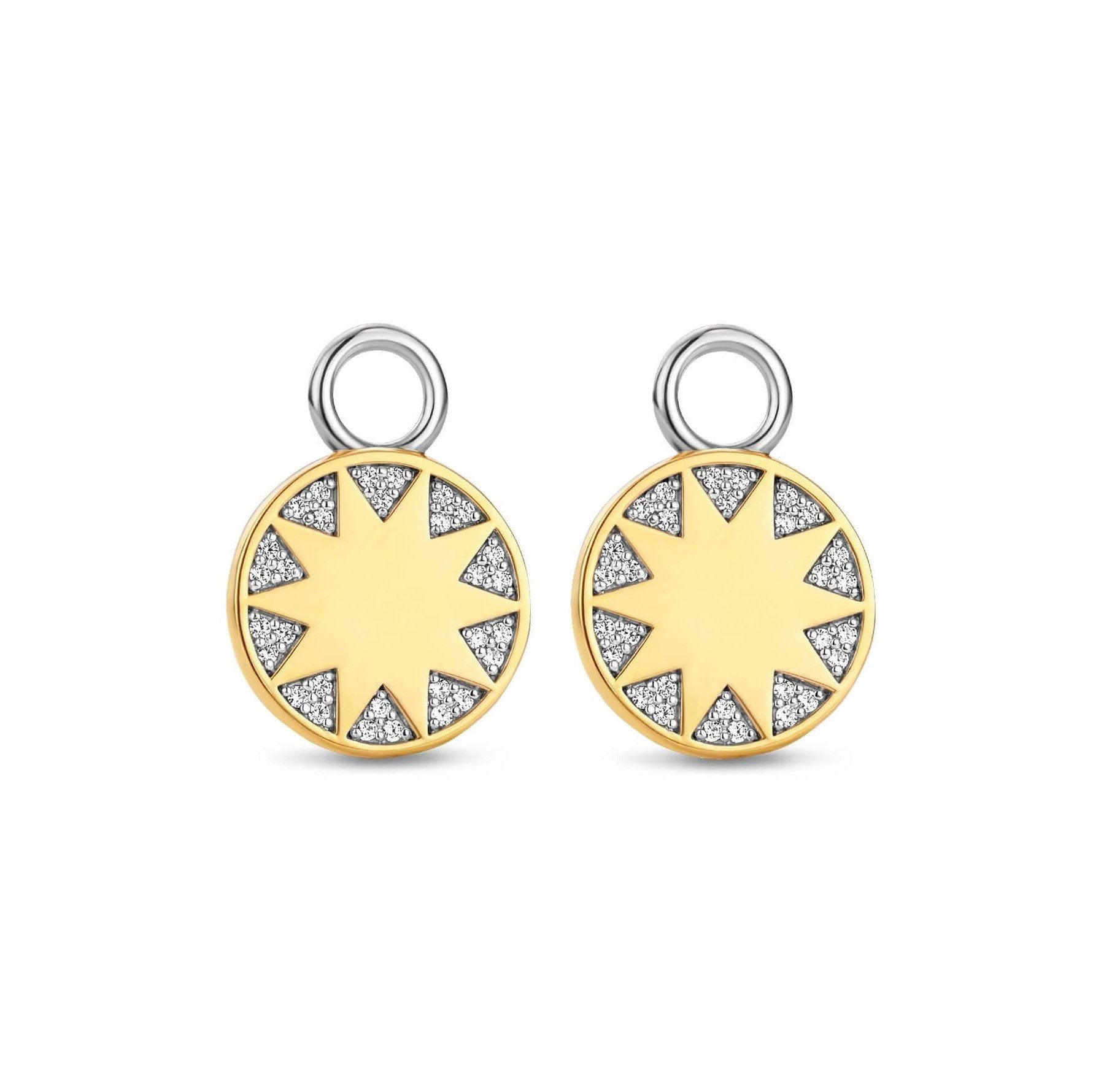 Gold Plated Sun CZ Ear Charm