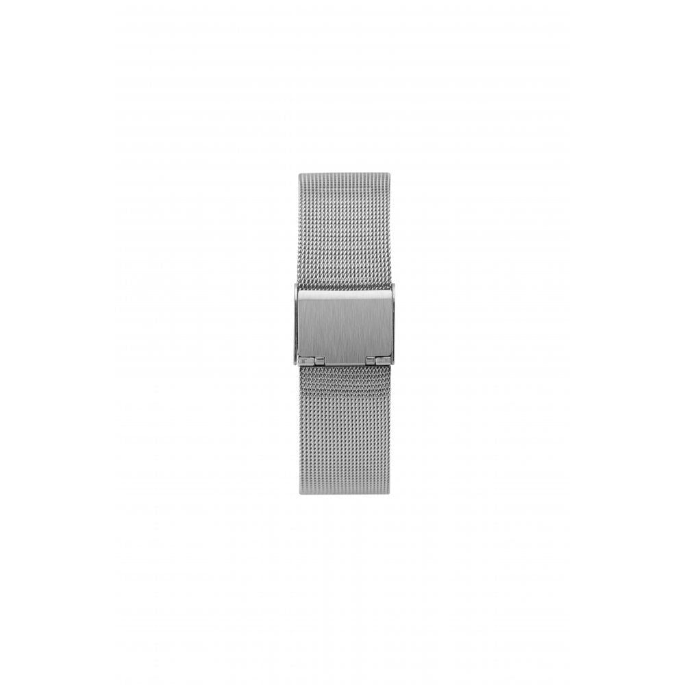 Octagonal Silver Plated Case With White LED Digital Gents Watch