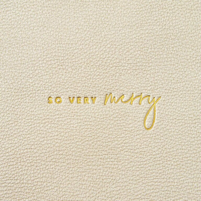 Christmas Pouch | So Very Merry | Gold
