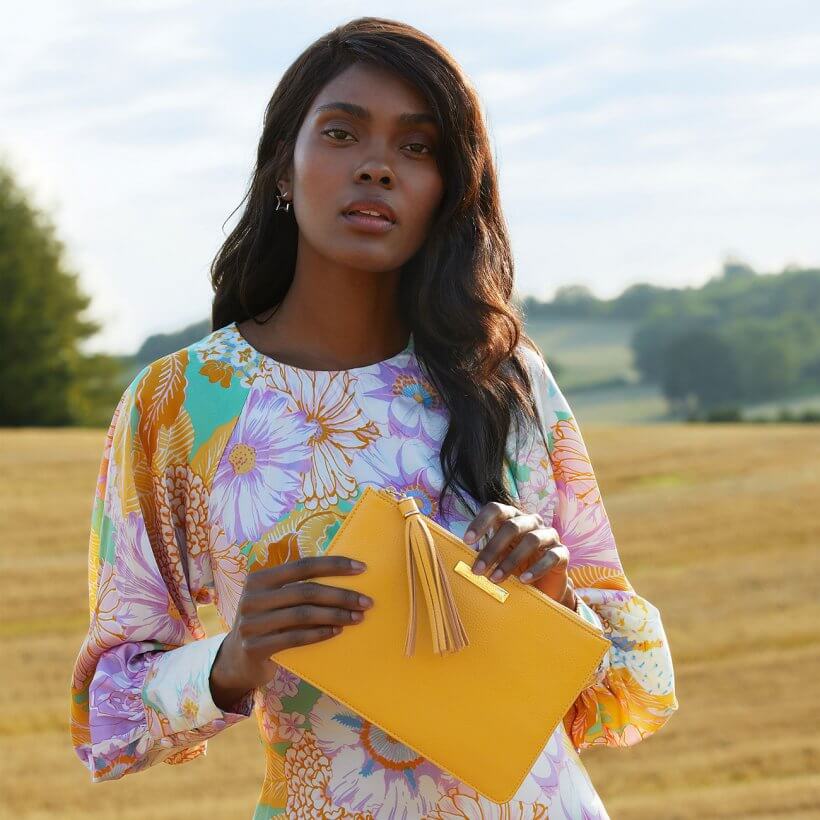 Sophia Tassel Pouch | Ochre