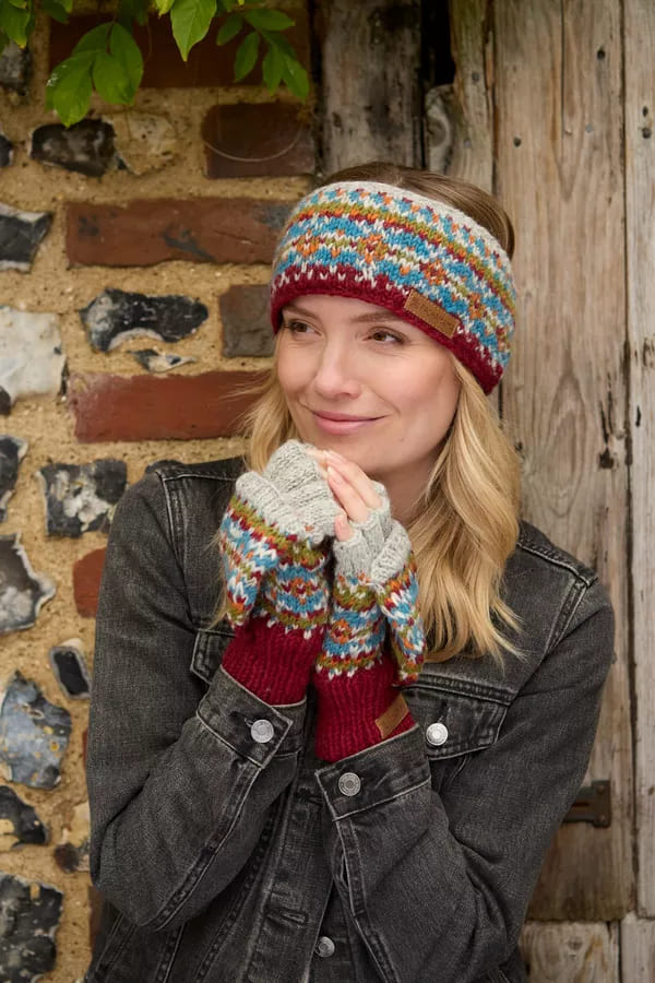 Iona Headband Burgundy