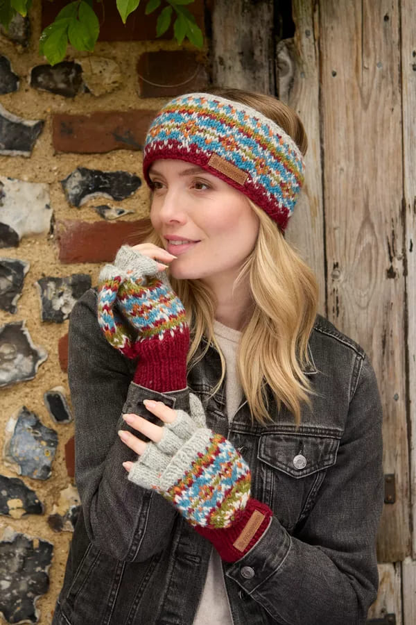 Iona Headband Burgundy