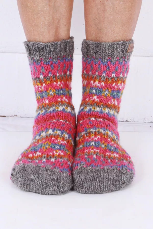 Iona Sofa Socks Pink