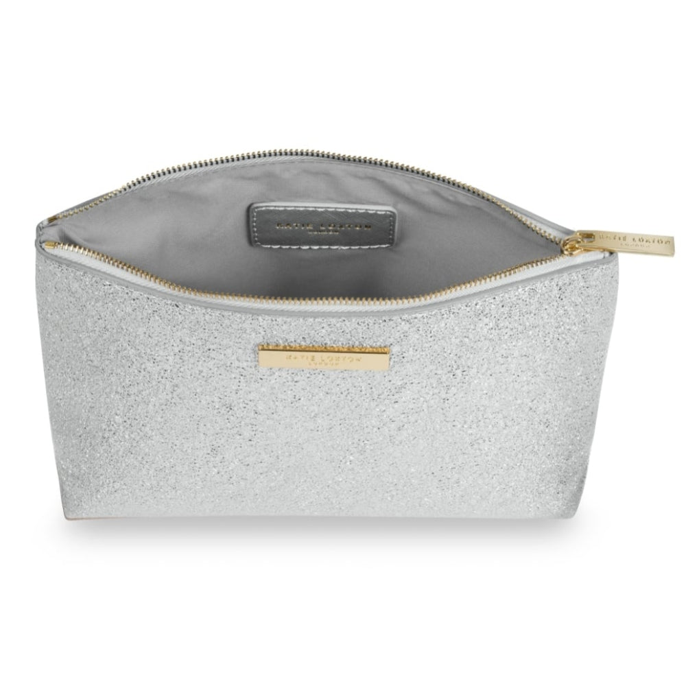 MIA MAKE-UP BAG - metallic silver - 22x14x9.5cm