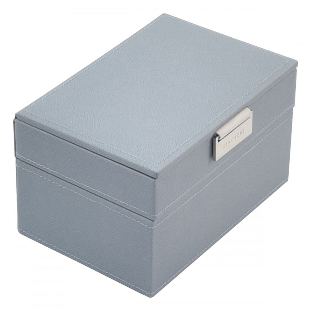 Dusky Blue Mini Set Of 2 Stackers