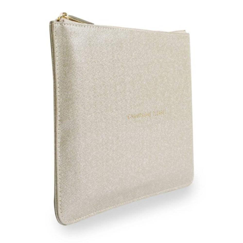 PERFECT POUCH - CHAMPAGNE PLEASE! - champagne shimmer - 16x24cm