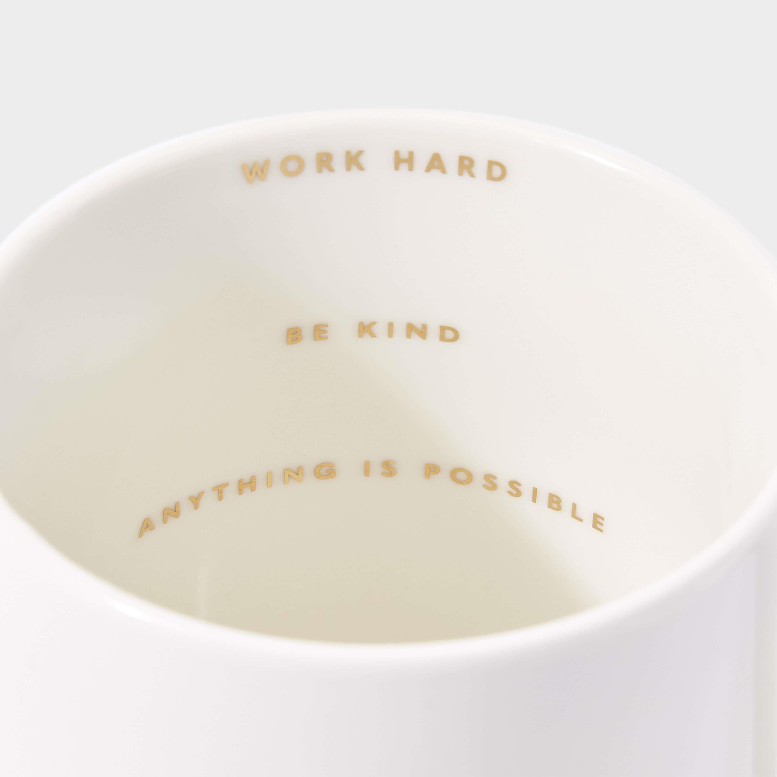 Porcelain Mug | It's A Lovely Day To Go After Your Dreams | Pale Blue