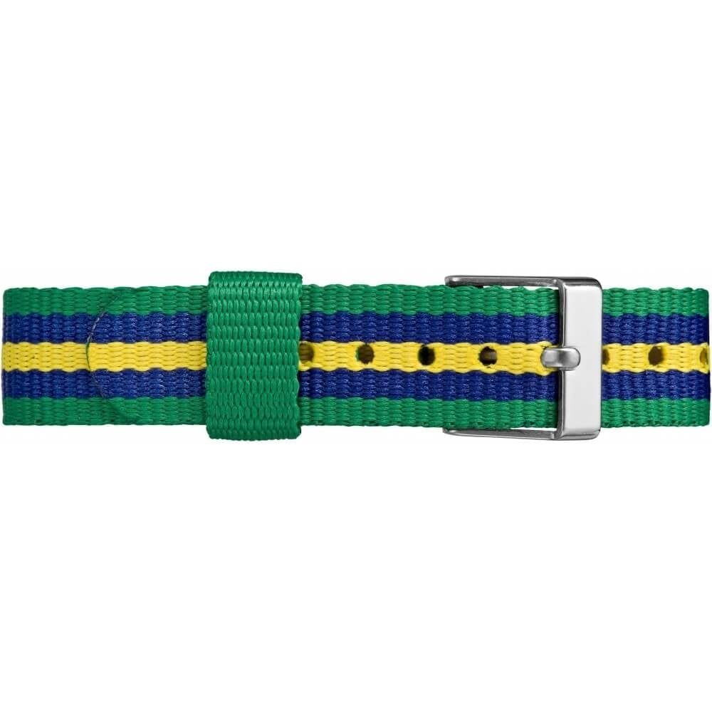 Metal Case with Green Blue and Yellow Stripes